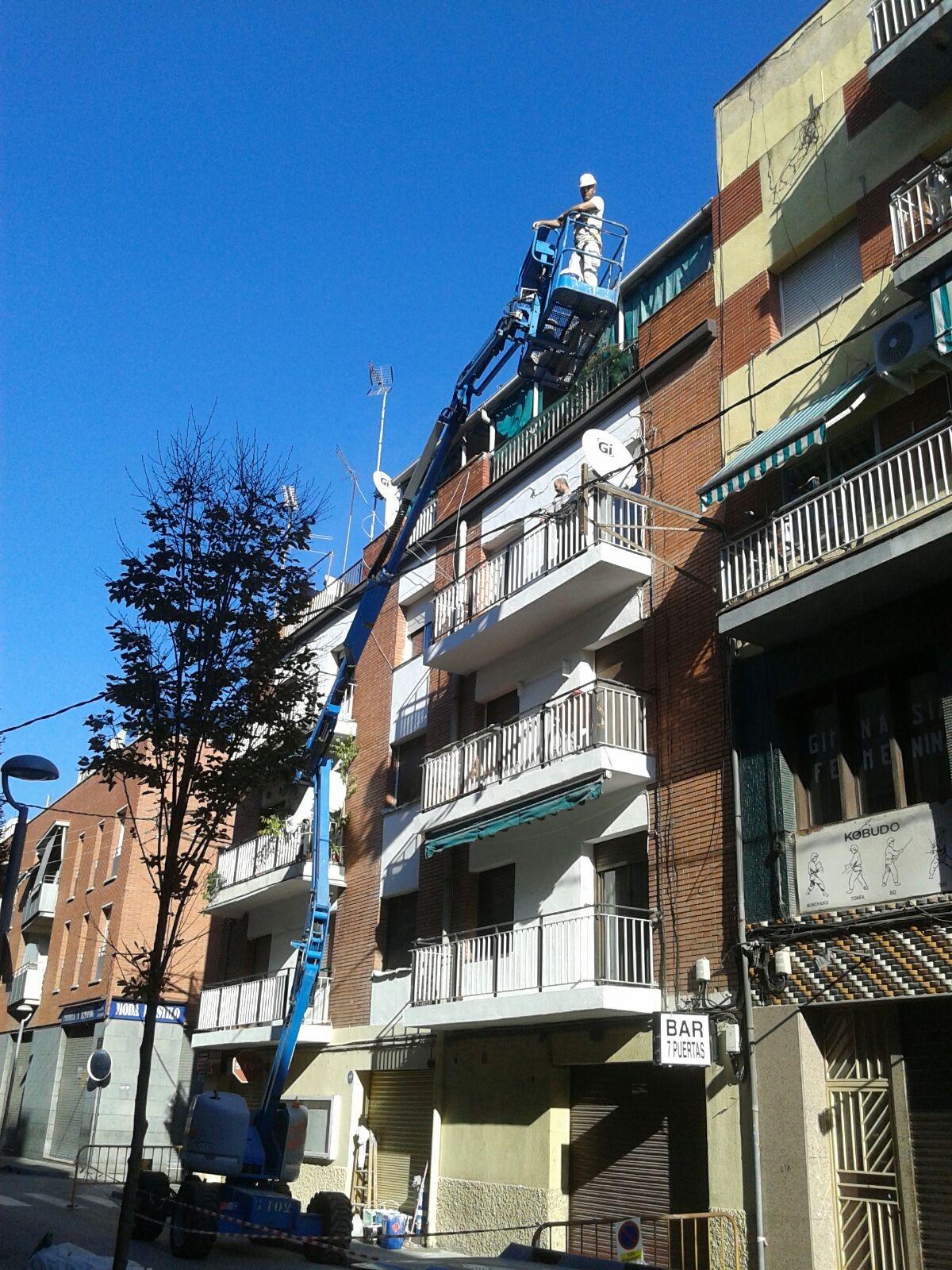 Trabajo en platforma elevadora